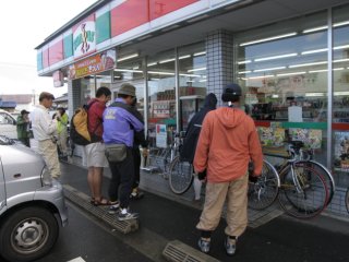 コンビニ休憩